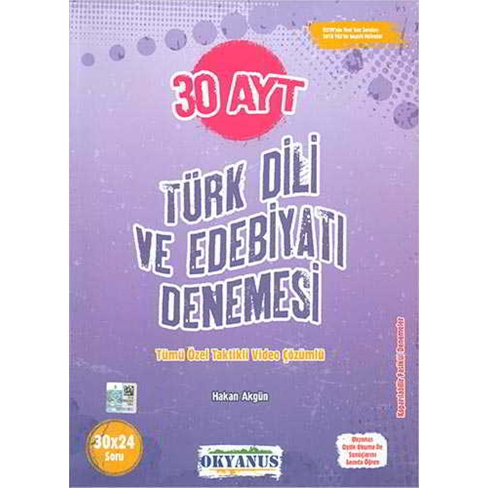 OKYANUS AYT TÜRK DİLİ VE EDEBİYATI 30 DENEME