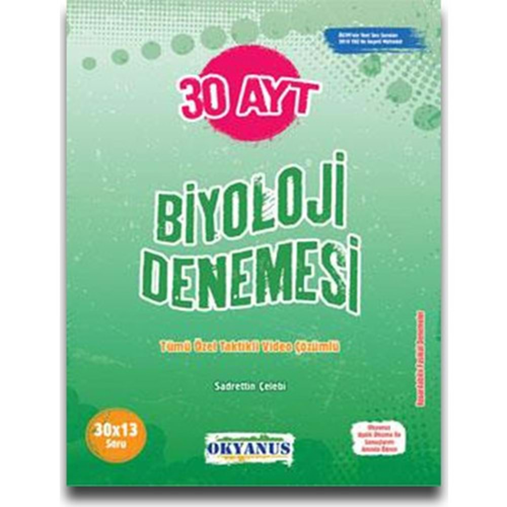 OKYANUS AYT 30 LU BİYOLOJİ DENEME