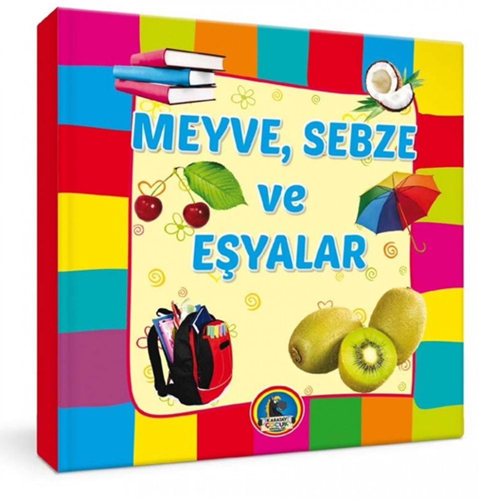 KARATAY MEYVE SEBZE VE EŞYALAR-KARTON KİTAP