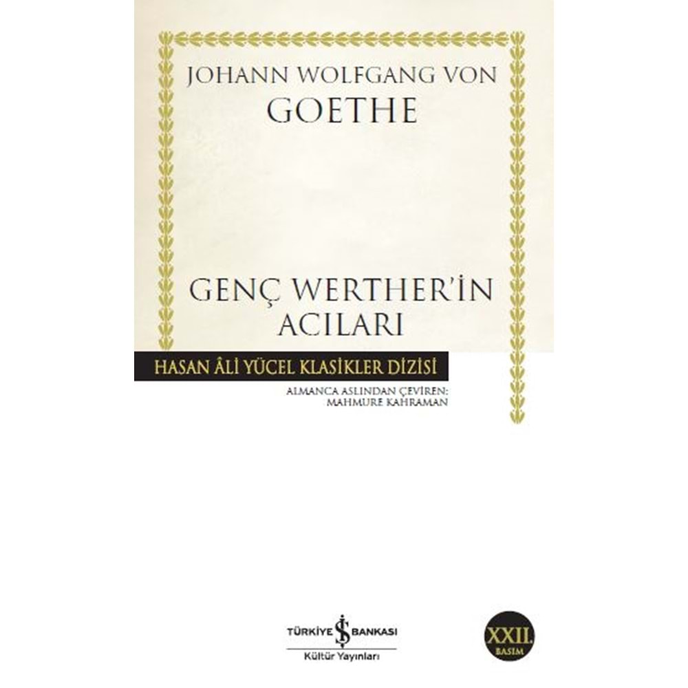 GENÇ WERTHERİN ACILARI-GOETHE-İŞ BANKASI