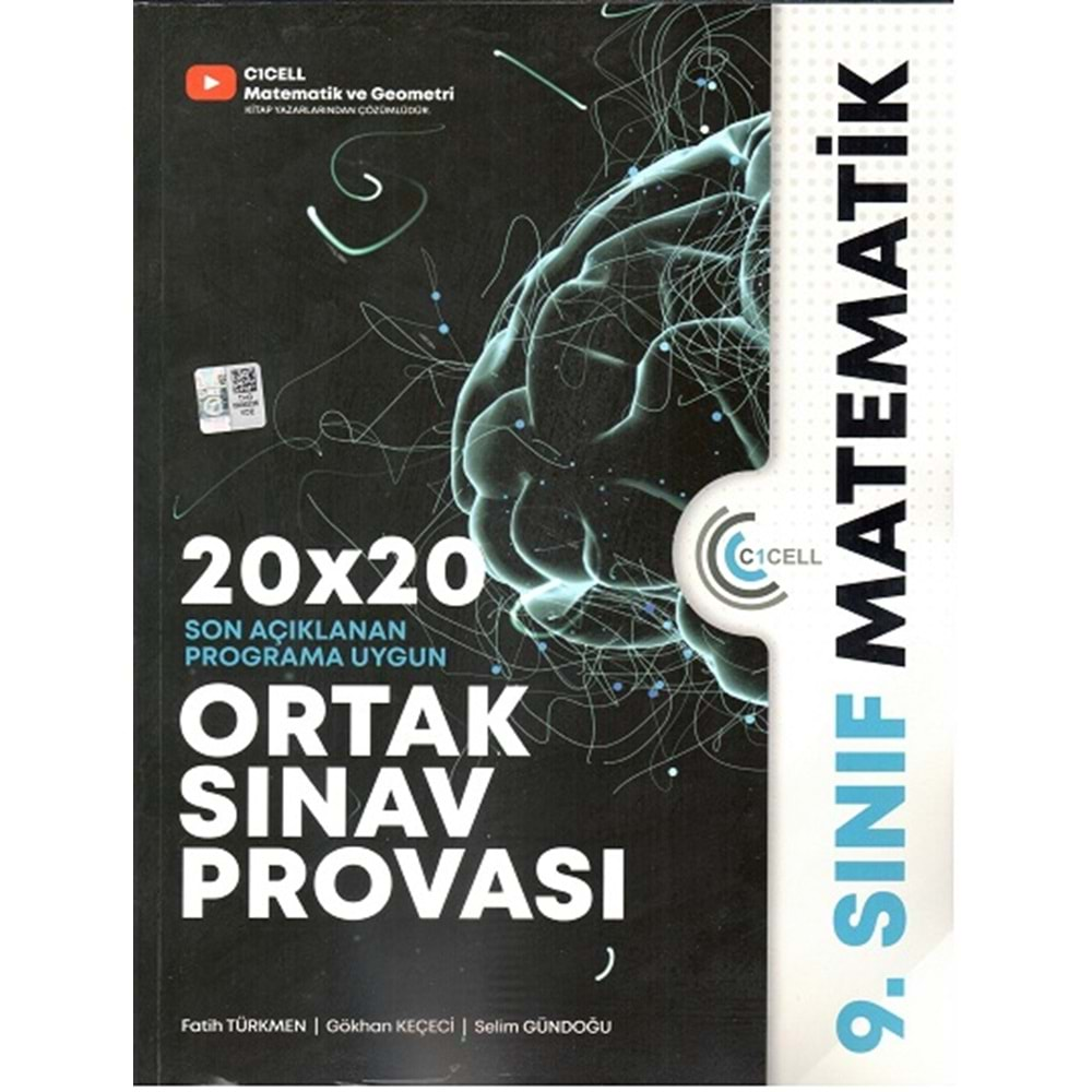 C1CELL 9.SINIF MATEMATİK 20*20 SON AÇIKLANAN PROGRAMA UYGUN ORTAK SINAV PROVASI-2024