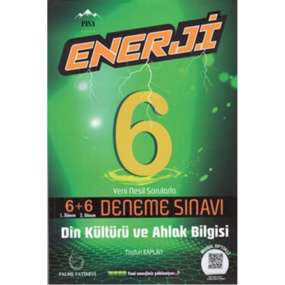 PALME 6.SINIF ENERJİ DİN KÜLTÜRÜ 6+6 DENEME