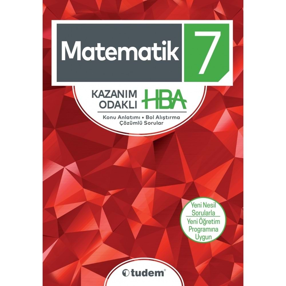 TUDEM 7.SINIF MATEMATİK KAZANIM ODAKLI HBA-YENİ