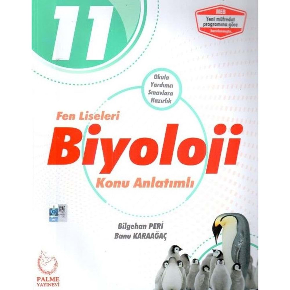 PALME 11.SINIF FEN LİSELERİ İÇİN BİYOLOJİ KONU ANLATIMLI