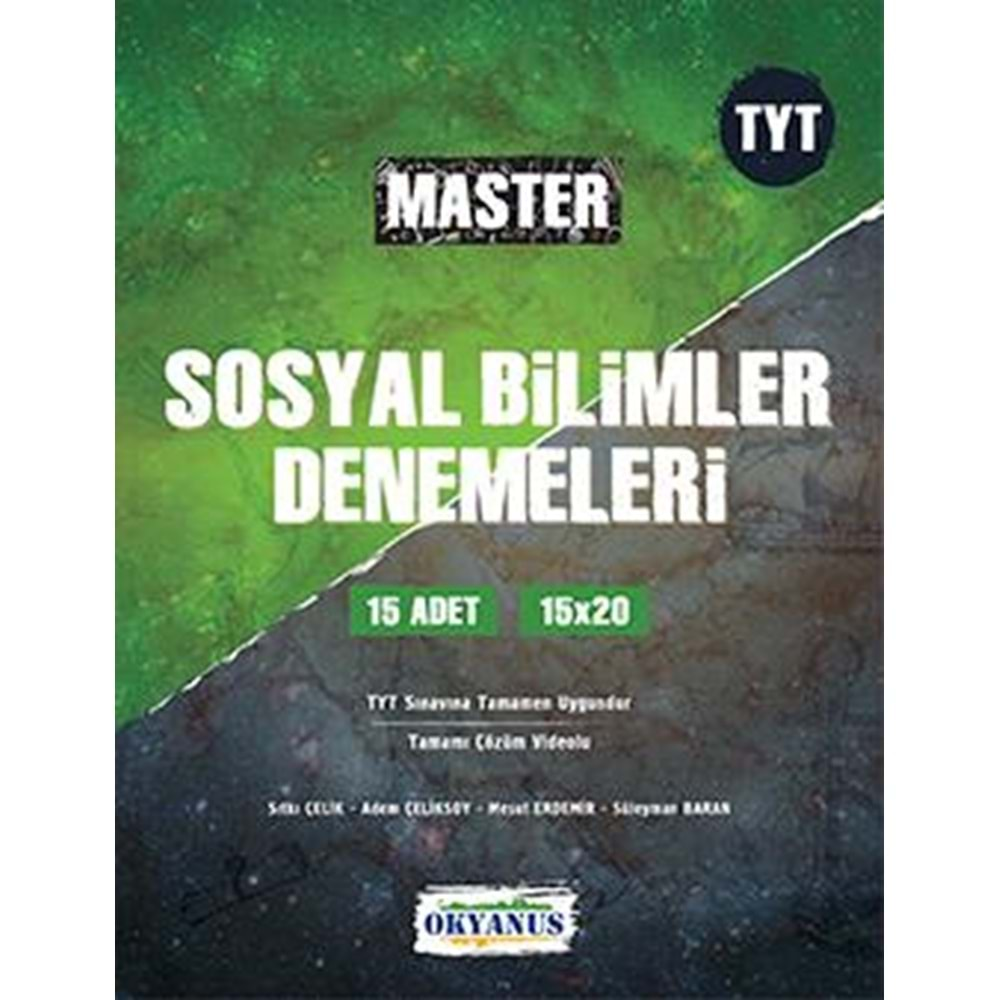 OKYANUS TYT MASTER 15 SOSYAL BİLİMLER DENEMELERİ