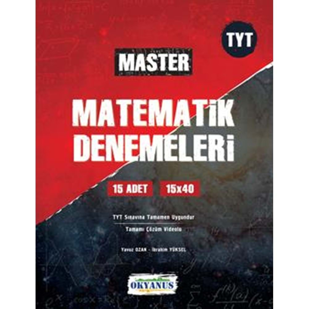 OKYANUS TYT MASTER 15 MATEMATİK DENEMELERİ