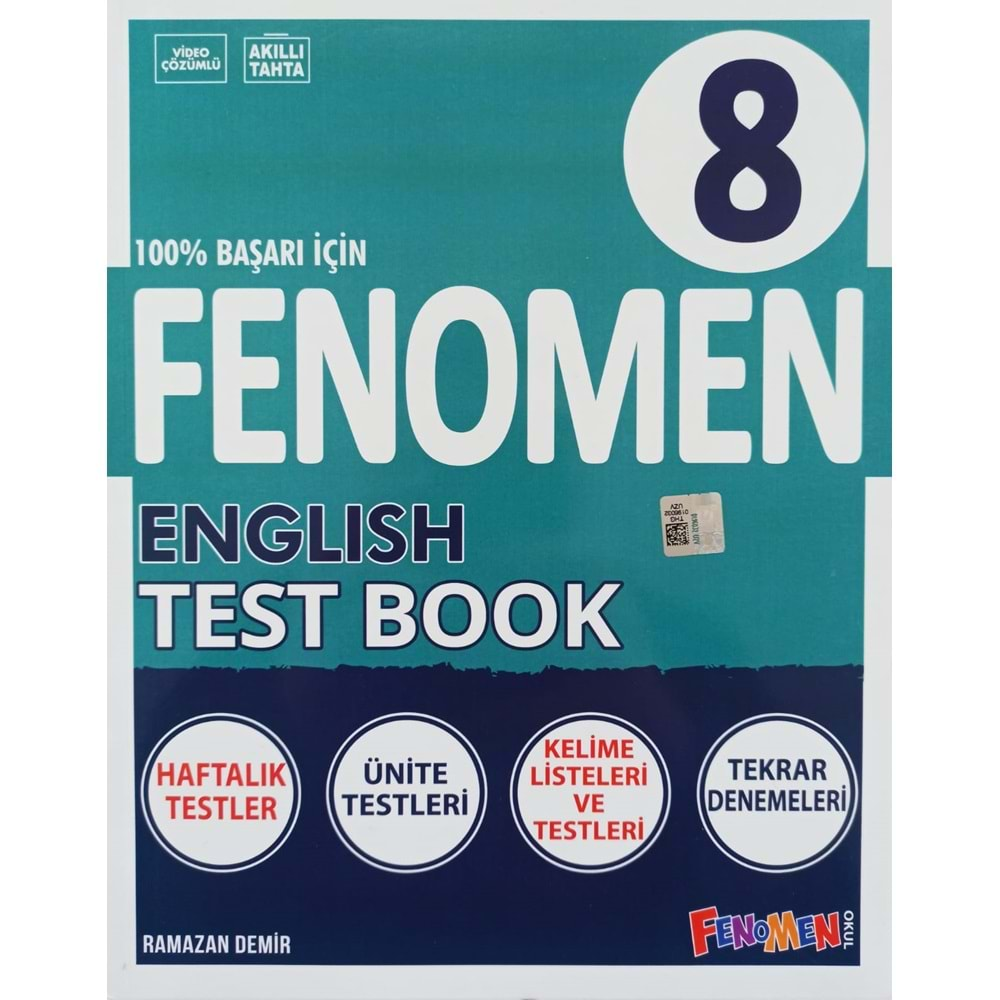 GAMA FENOMEN 8.SINIF ENGLISH TEST BOOK