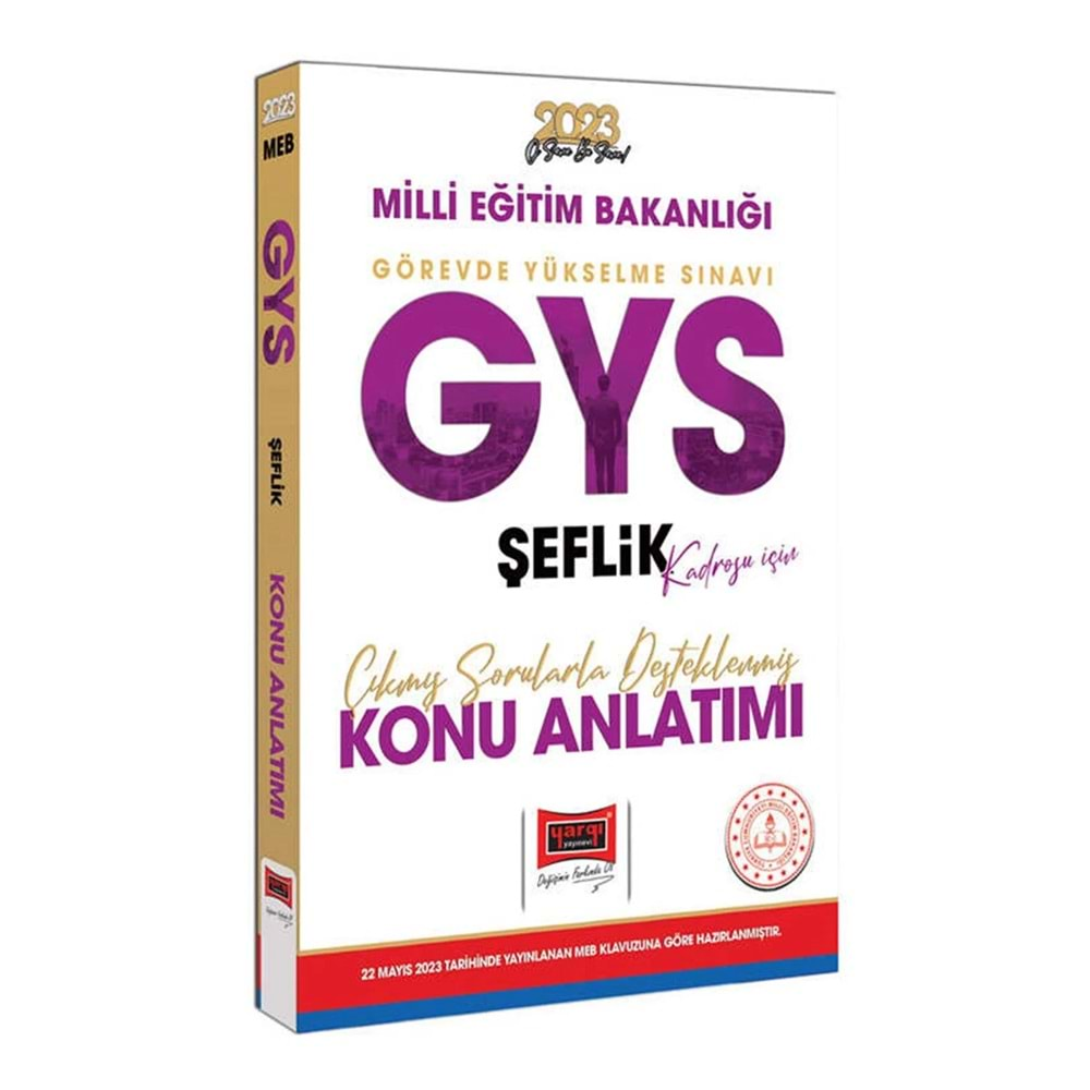 YARGI 2023 MEB GYS ŞEFLİK KADROSU İÇİN ÇIKMIŞ SORULARLA DESTEKLENMİŞ KONU ANLATIMI