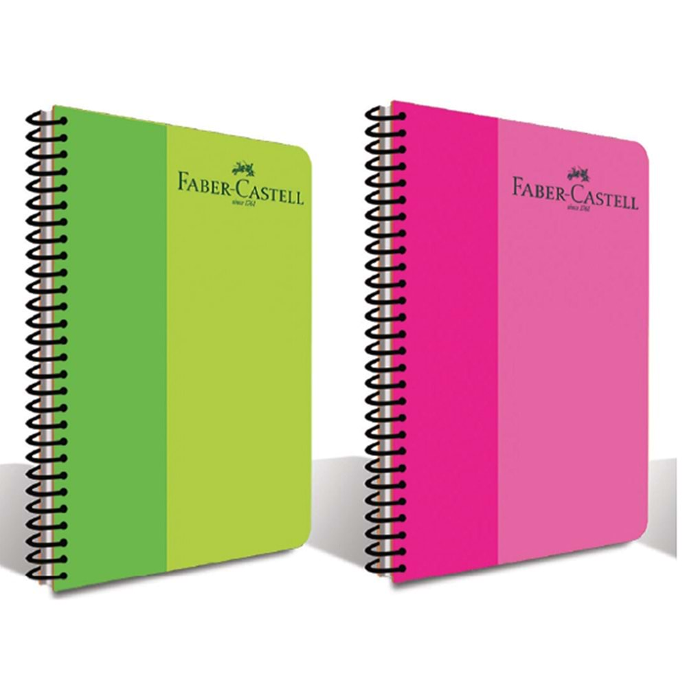 FABER CASTELL BİCOLOR SPİRALLİ 140 YAPRAK KARELİ DEFTER-5075000137