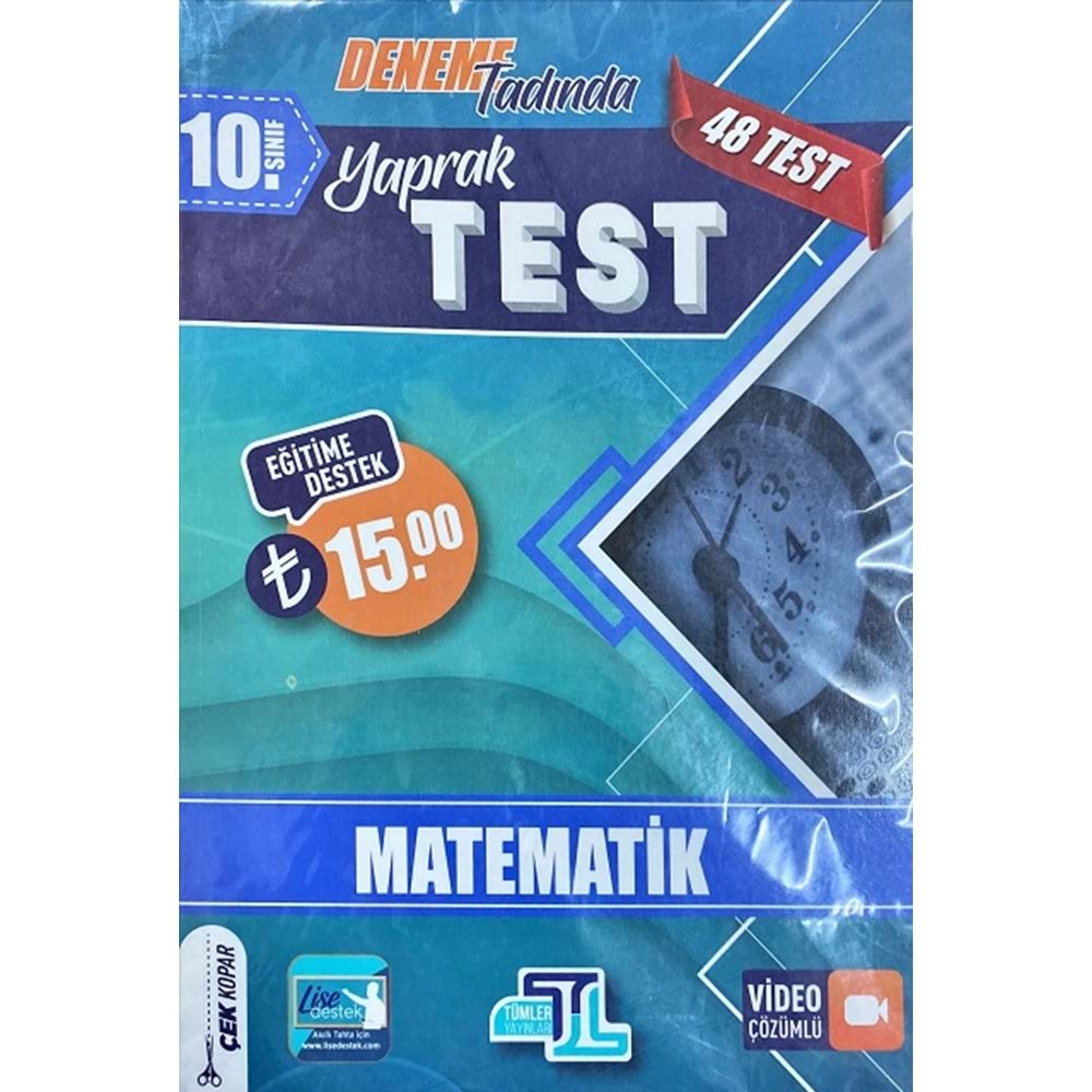 TÜMLER 10.SINIF YAPRAK TEST MATEMATİK-2023