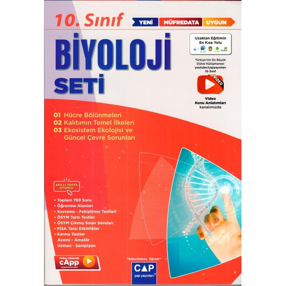 ÇAP 10.SINIF ANADOLU LİSELERİ İÇİN BİYOLOJİ SETİ-2023-2025