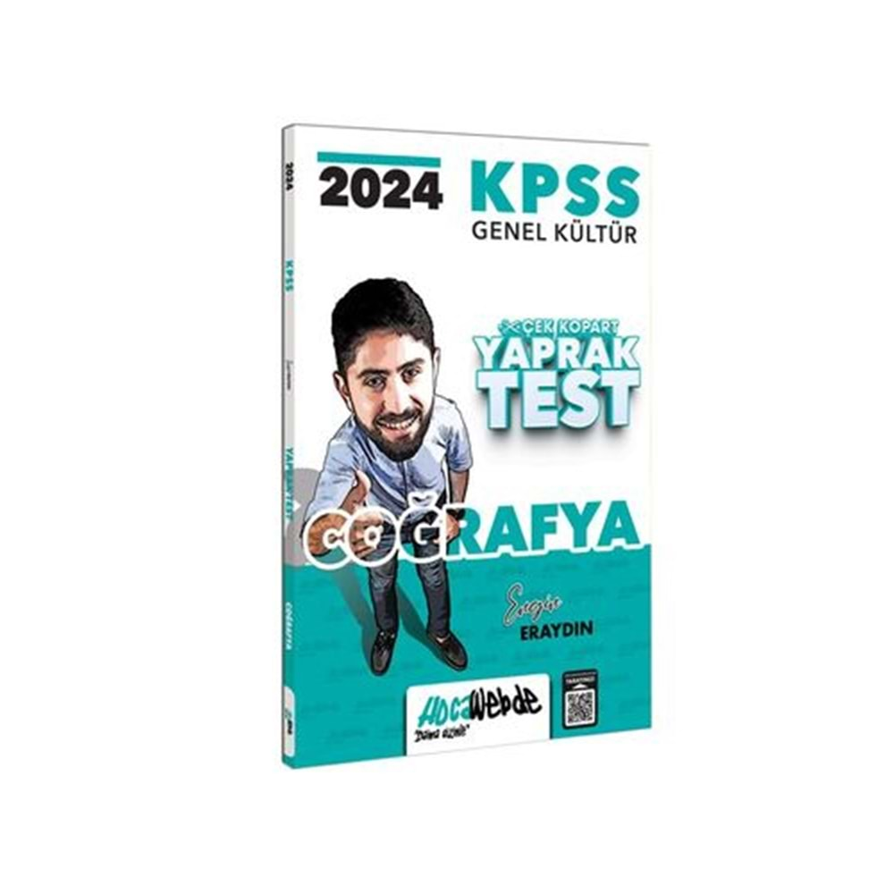 HOCAWEBDE KPSS 2024 GENEL KÜLTÜR COĞRAFYA ÇEK KOPART YAPRAK TEST