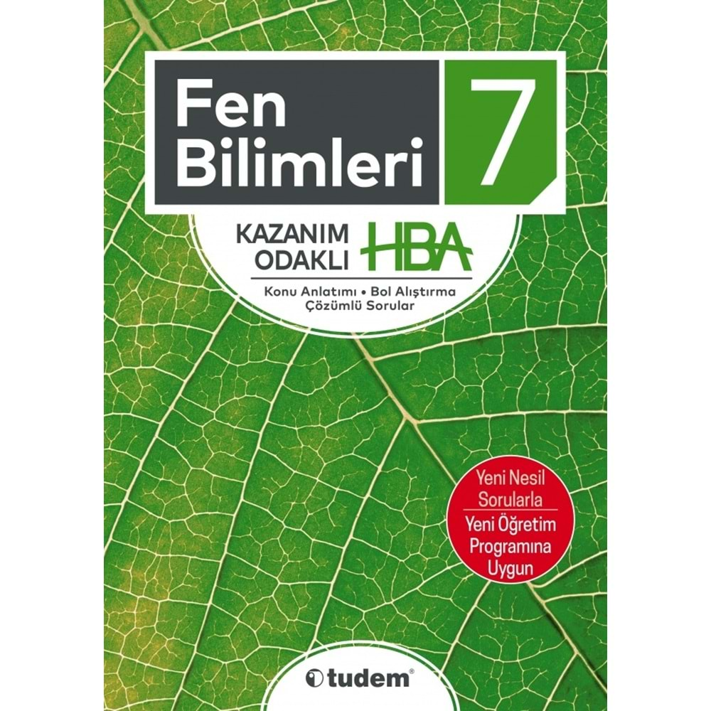 TUDEM 7.SINIF FEN BİLİMLERİ KAZANIM ODAKLI HBA-YENİ