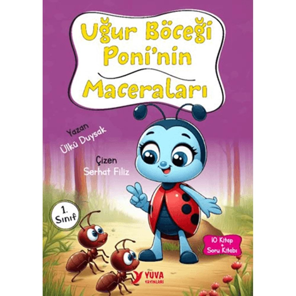 1.SINIF UĞUR BÖCEĞİ PONİNİN MACERALARI 10 KİTAP TAKIM-ÜLKÜ DUYSAK-YUVA YAYINLARI