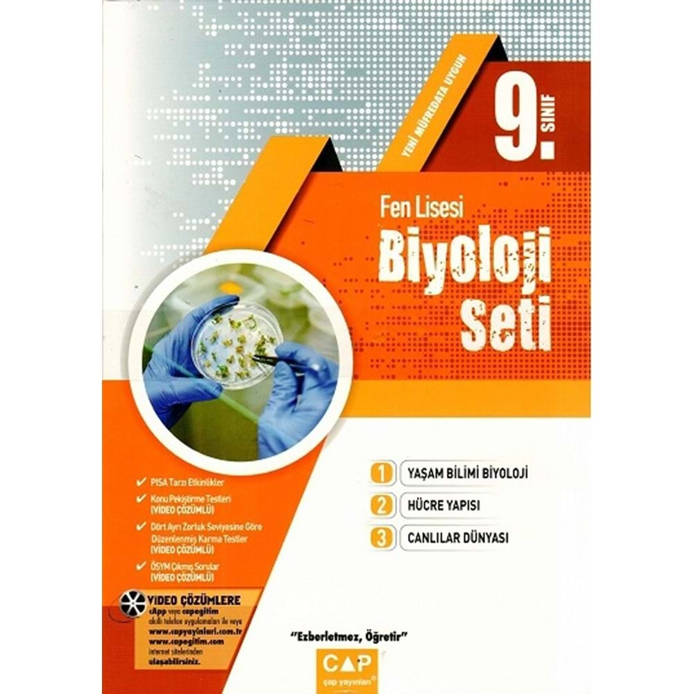 ÇAP 9. SINIF BİYOLOJİ SETİ FEN LİSESİ