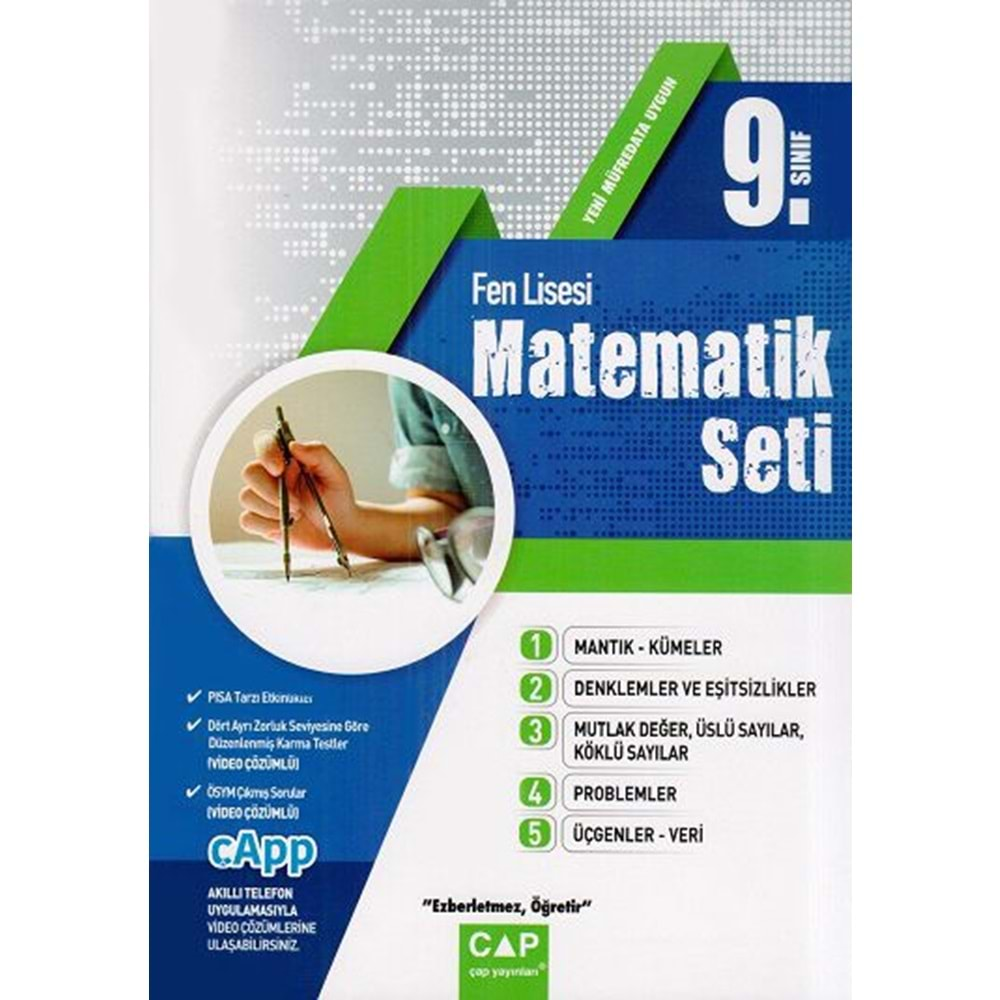 ÇAP 9. SINIF MATEMATİK SETİ FEN LİSESİ