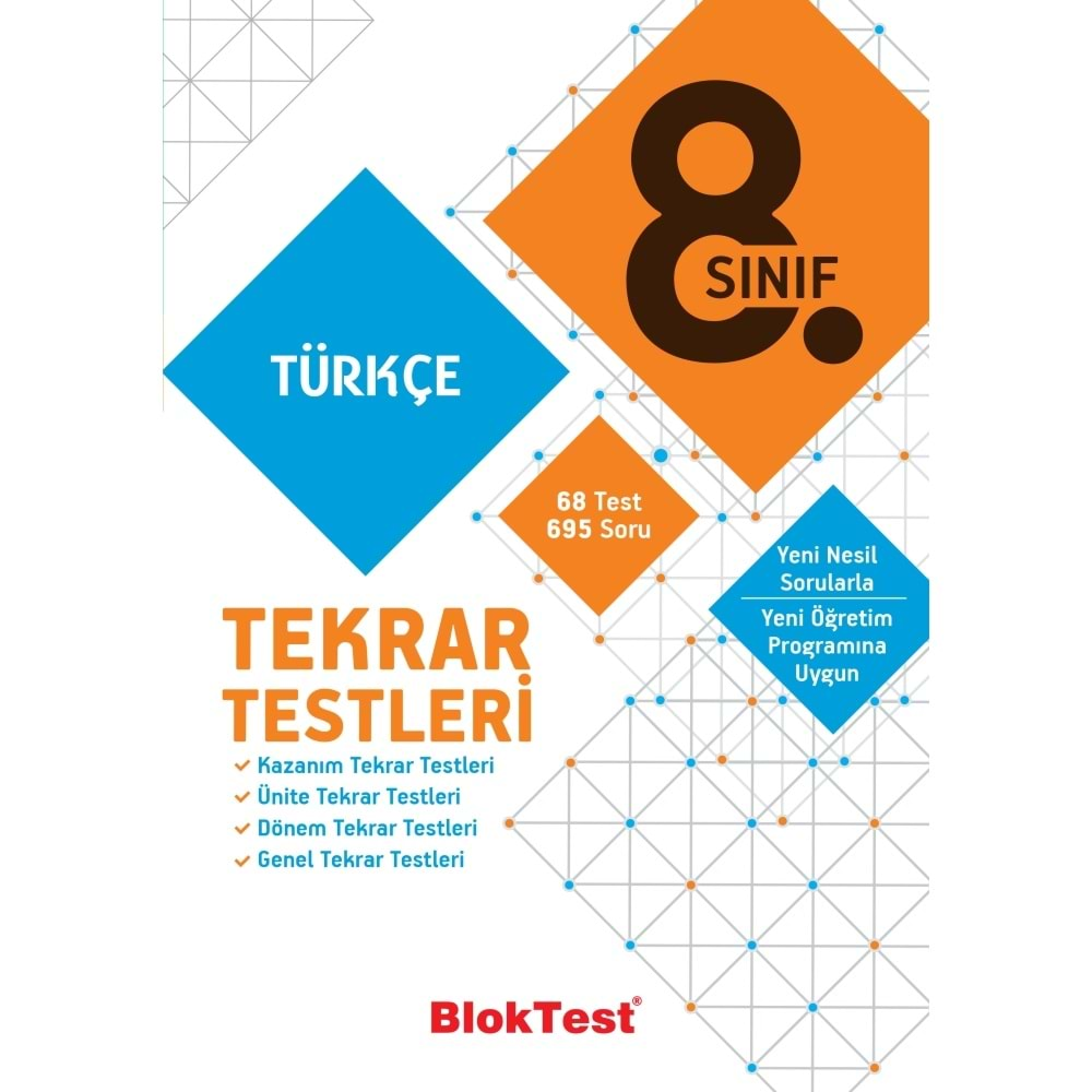 BLOKTEST 8.SINIF TÜRKÇE TEKRAR TESTLERİ