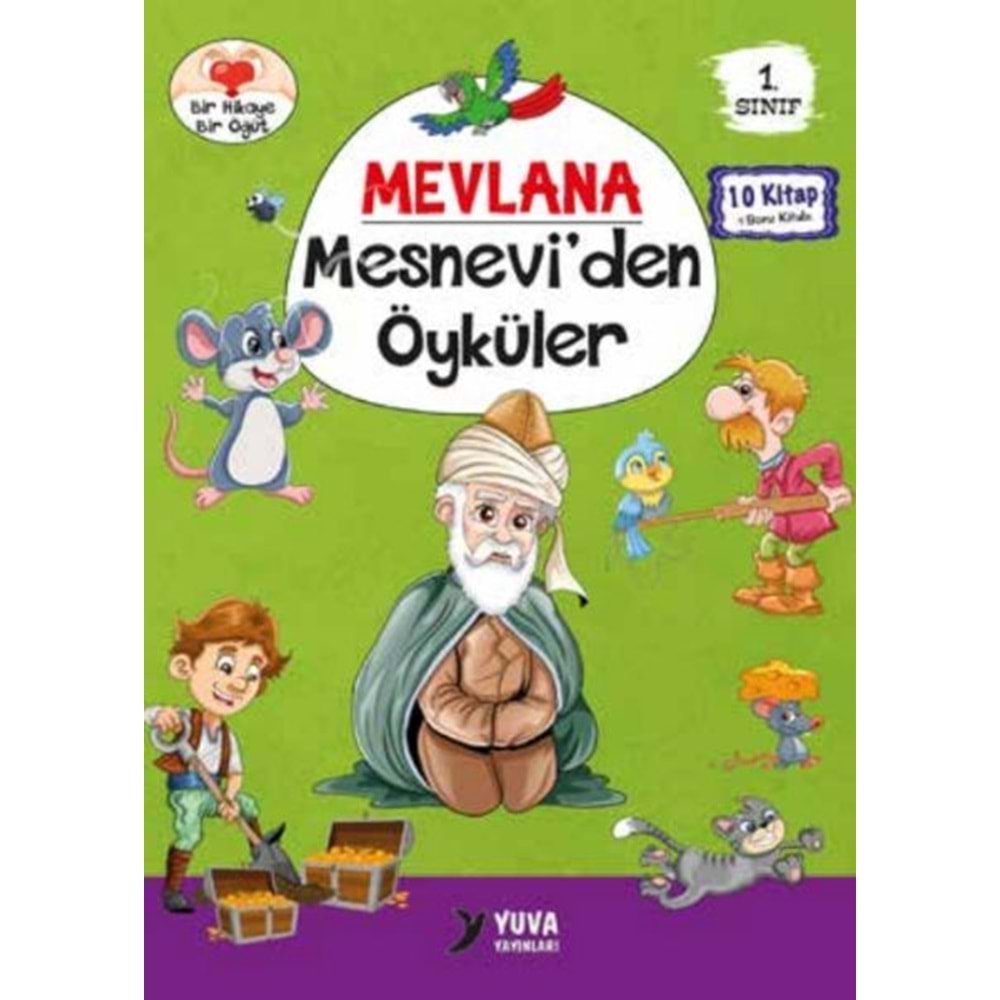 YUVA 1.SINIF MEVLANA MESNEVİDEN ÖYKÜLER 10 KİTAP TAKIM