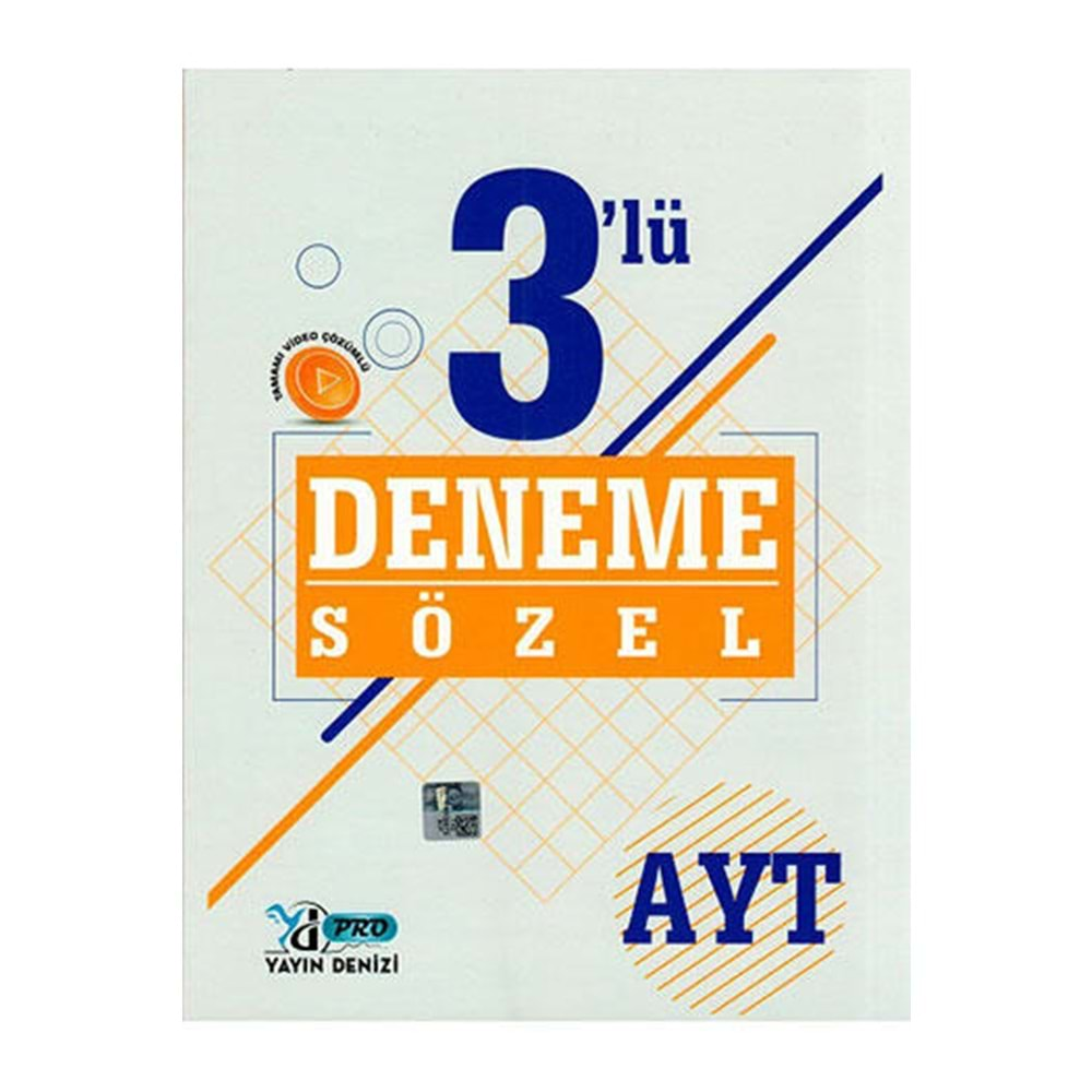 YAYIN DENİZİ AYT PRO DENEME 3 LÜ SÖZEL - 2022