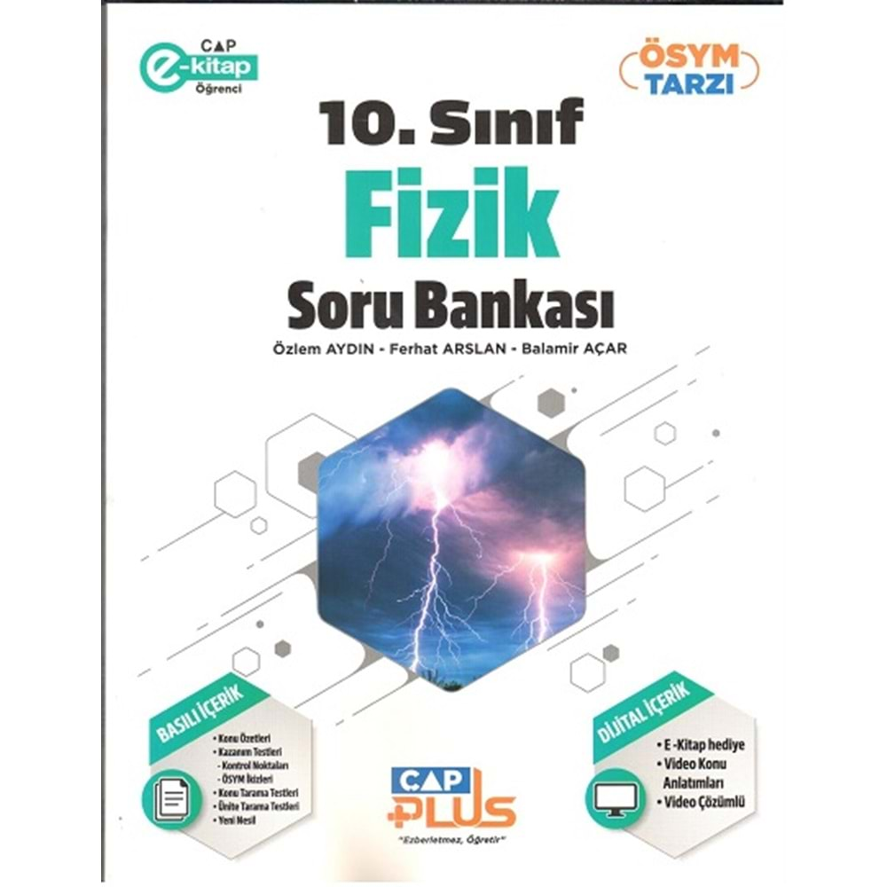 ÇAP 10.SINIF FİZİK PLUS SORU BANKASI-2024