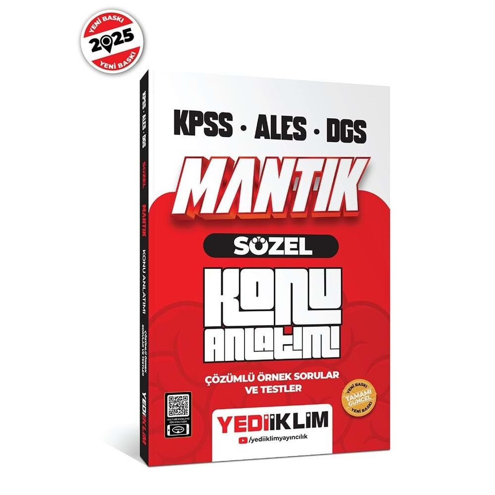 YEDİİKLİM KPSS-ALES-DGS 2025 MANTIK SÖZEL KONU ANLATIMI