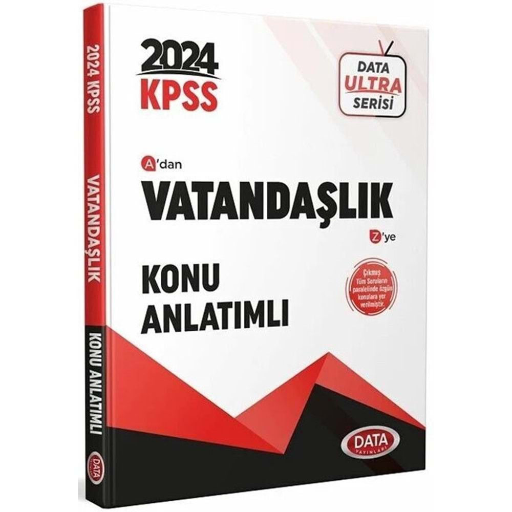 DATA KPSS 2024 ULTRA SERİSİ VATANDAŞLIK KONU ANLATIMLI