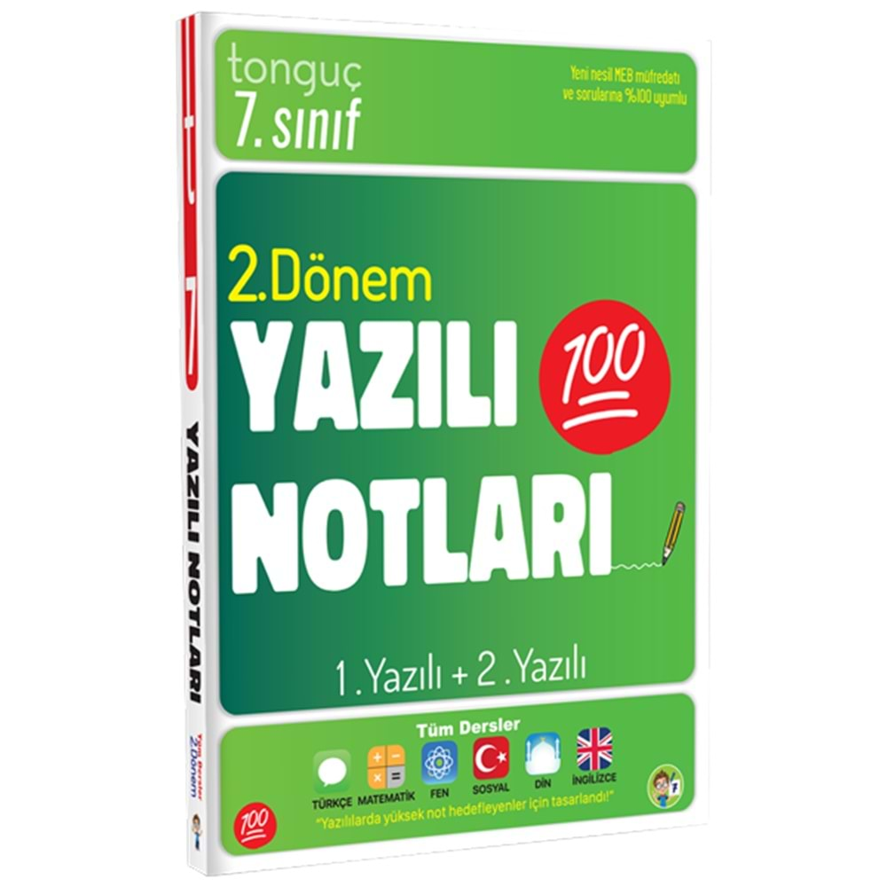 TONGUÇ 7.SINIF YAZILI NOTLARI 2.DÖNEM 1 VE 2. YAZILI