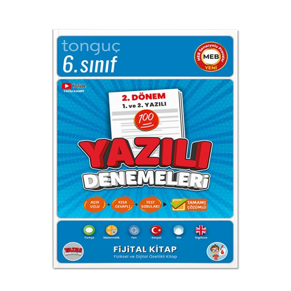 TONGUÇ 6.SINIF YAZILI DENEMELERİ 2.DÖNEM 1.VE 2.YAZILI