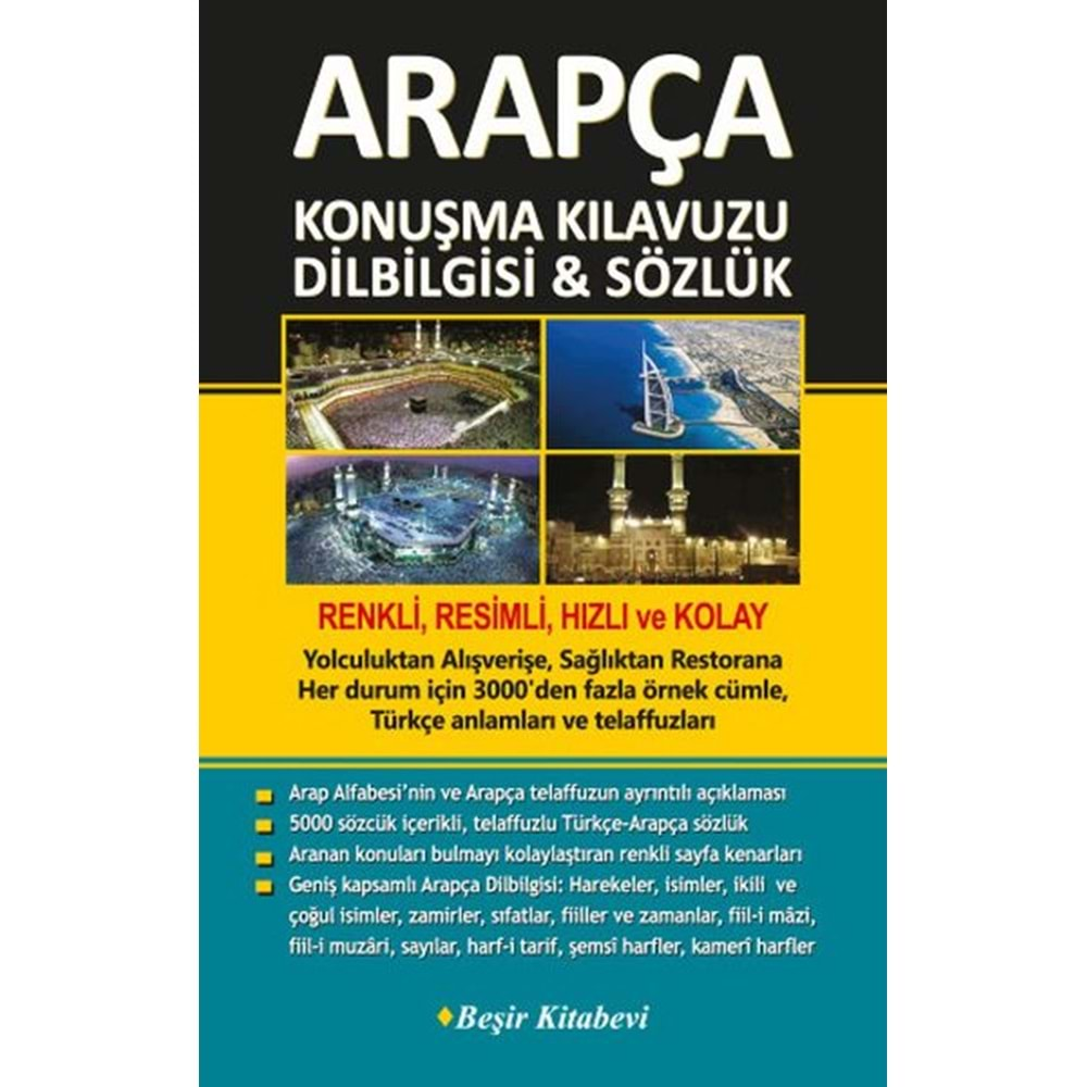 ARAPÇA KONUŞMA KLAVUZU-DİL BİLGİSİ SÖZLÜK-BEŞİR KİTABEVİ