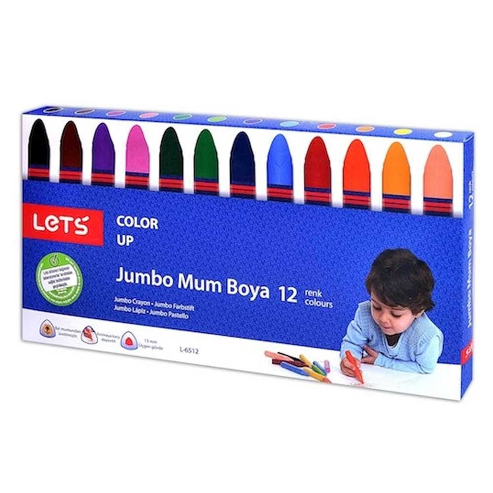 LETS JUMBO MUM BOYA 12 RENK-L-6512K