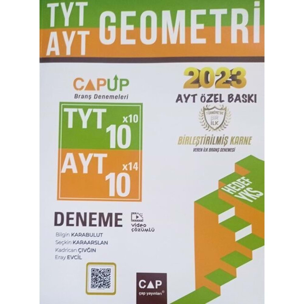 ÇAP TYT AYT GEOMETRİ DENEME ÖZEL BASKI-2023