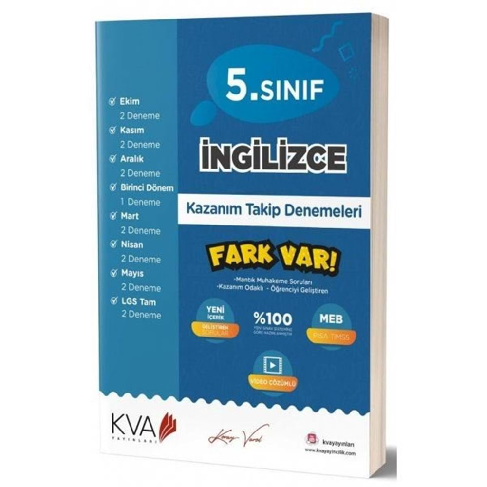 KORAY VAROL 5.SINIF İNGİLİZCE KAZANIM DENEMELERİ