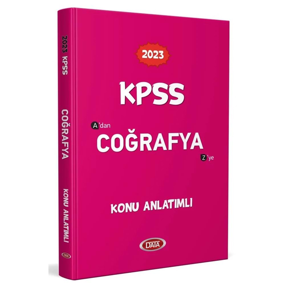 DATA KPSS 2023 COĞRAFYA KONU ANLATIMLI