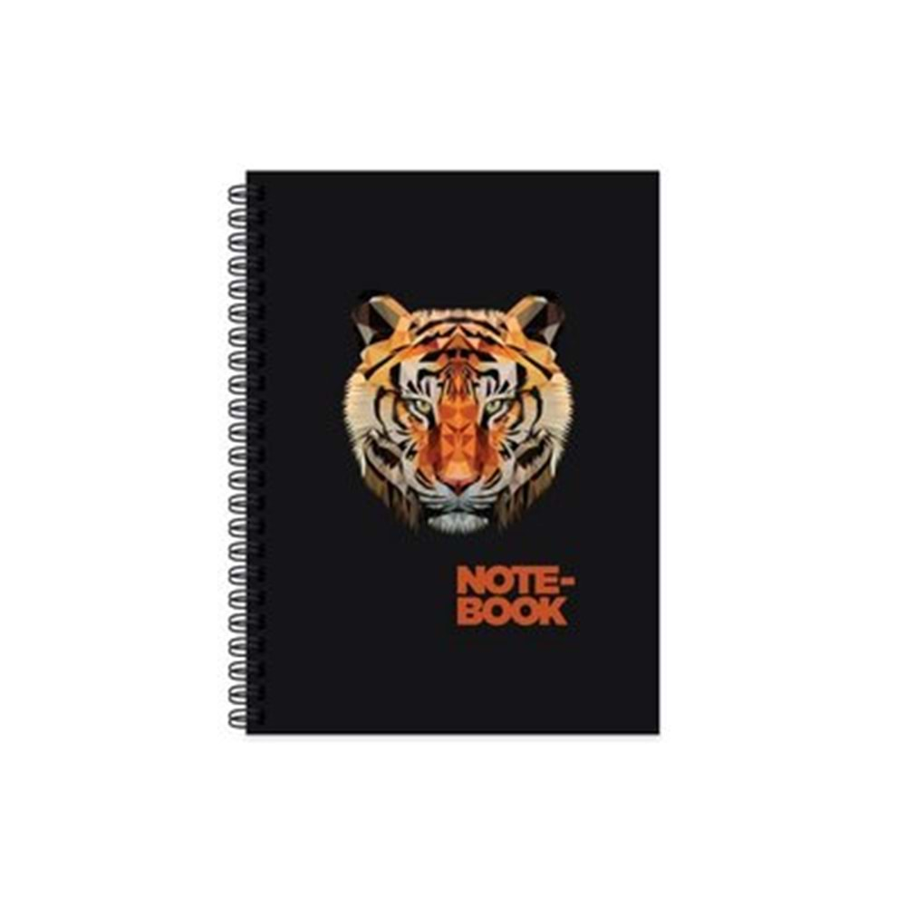 KESKİN COLOR 17*24 100 YAPRAK KARELİ SPİRALLİ SERT KAPAK JUNGLE DEFTER-KAPLAN-411032-99