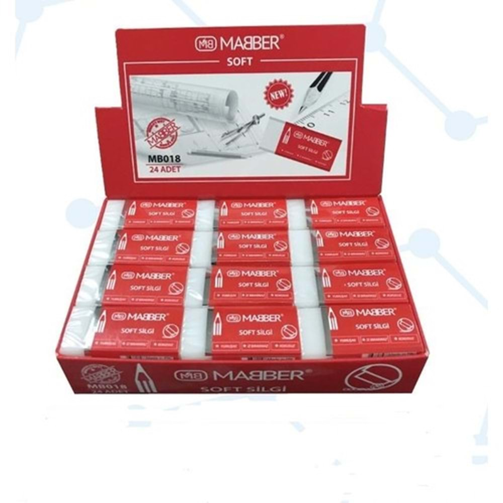 MABBER SOFT BEYAZ SİLGİ MB018