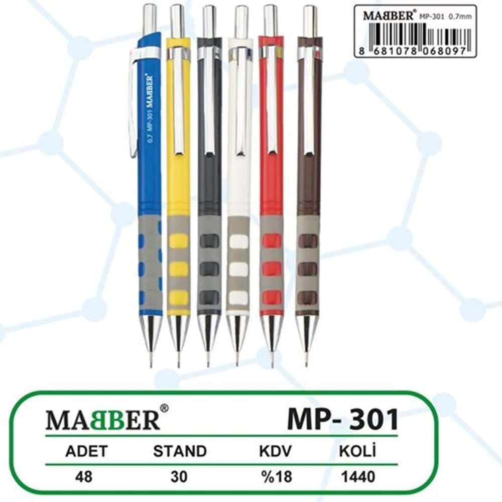 MABBER VERSATİL KALEM 0.7 MK-301