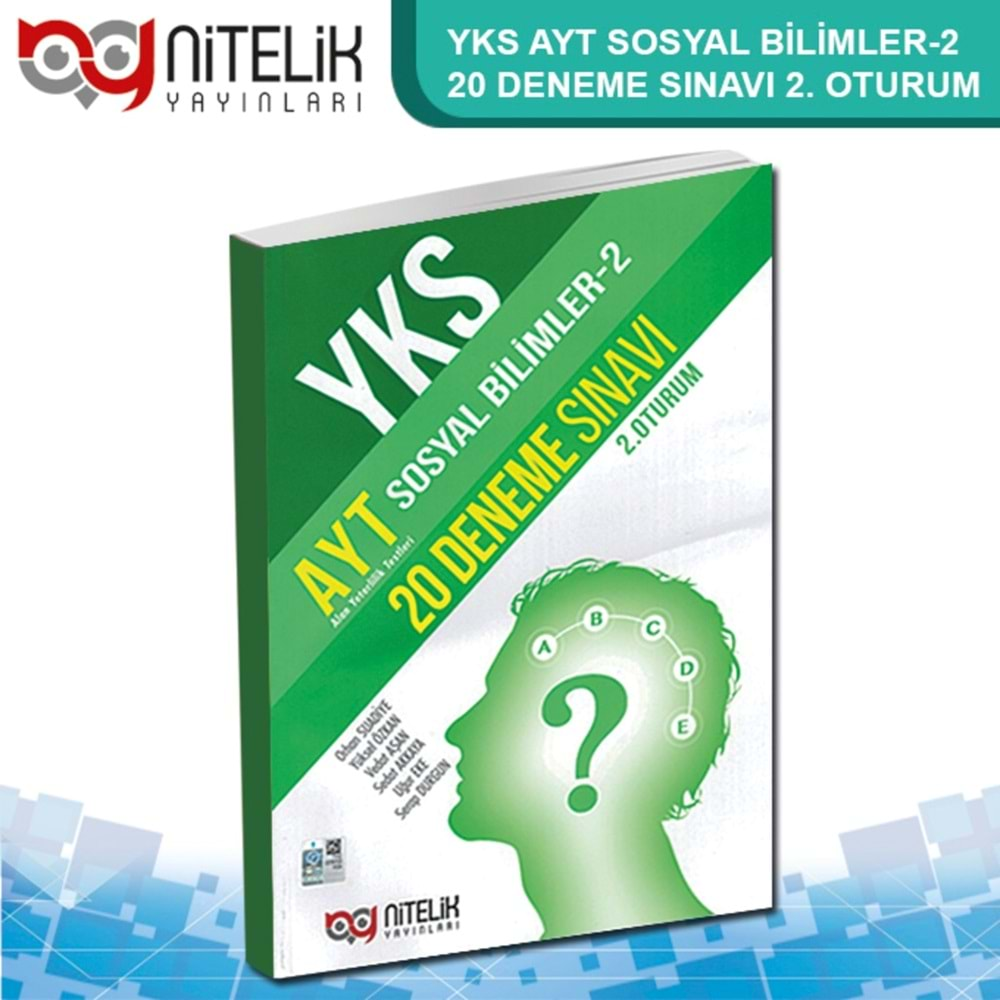 NİTELİK AYT TÜRK DİLİ VE EDEBİYATI SOSYAL BİLİMLER 1 20 Lİ DENEME