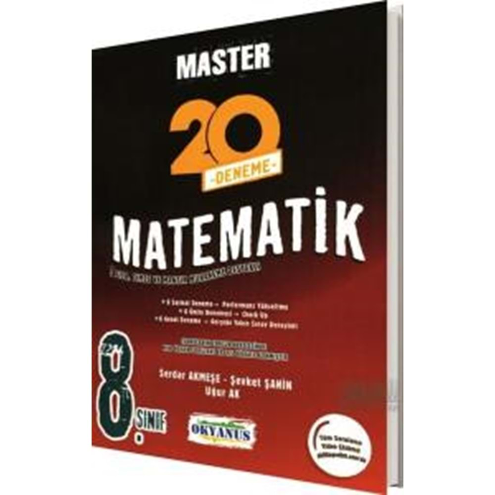 OKYANUS 8.SINIF MASTER MATEMATİK 20 Lİ DENEME