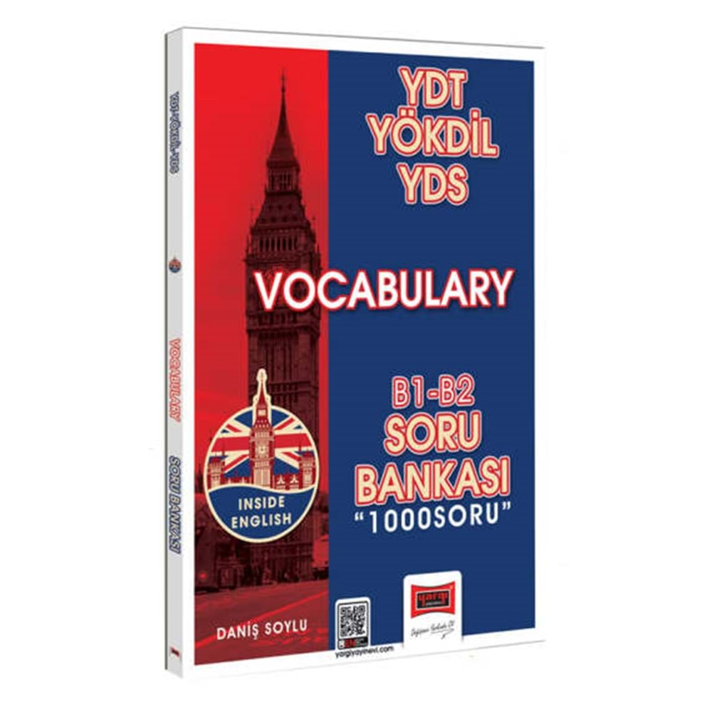 YARGI YDT-YÖKDİL-YDS VOCABULARY (KELİME) B1-B2 SORU BANKASI 1000 SORU-2024