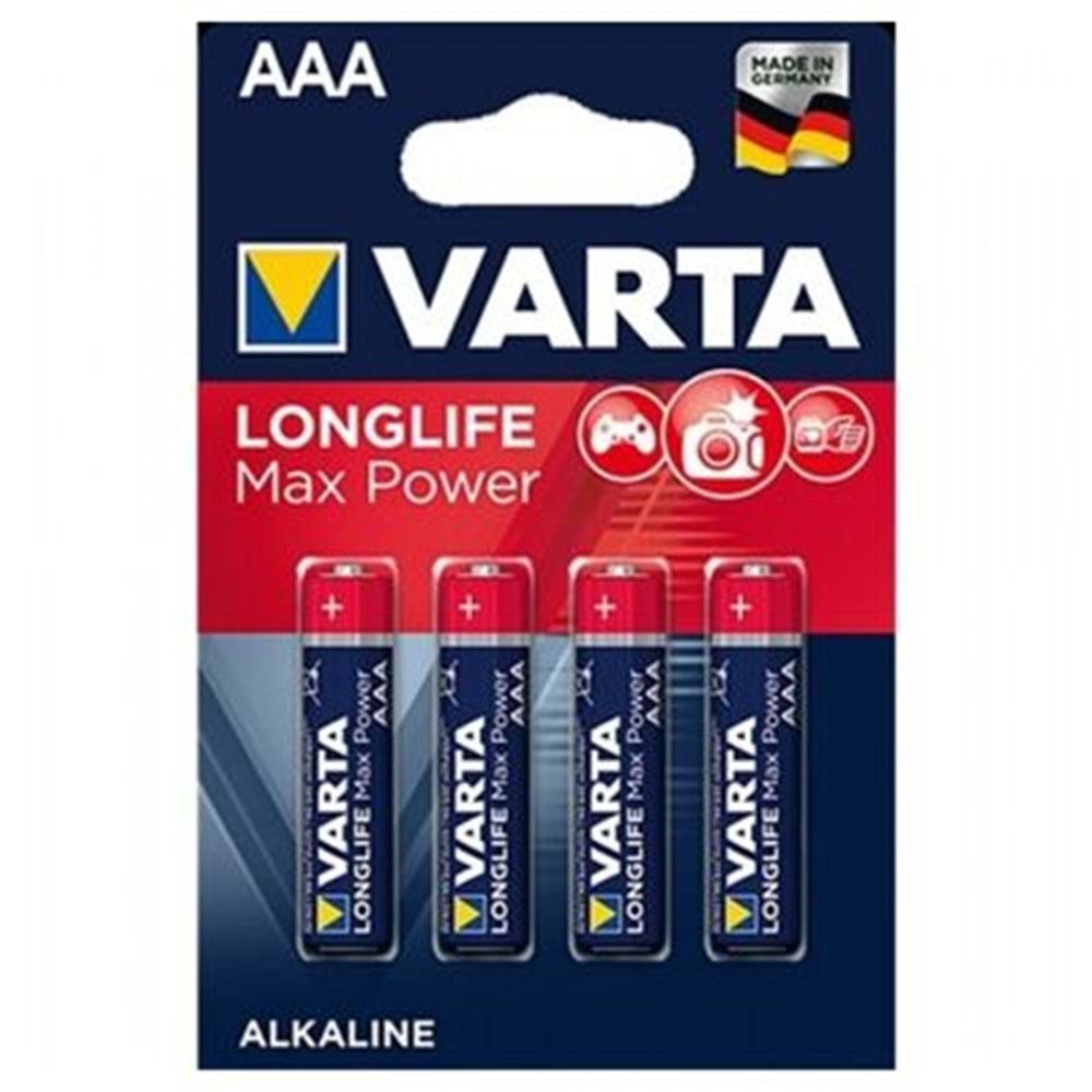 VARTA İNCE PİL MAX TECH AAA*4 ALKALİN 4703