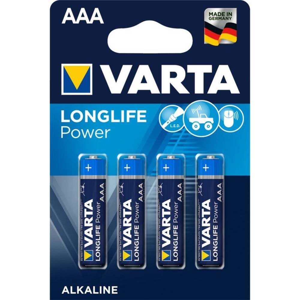 VARTA İNCE PİL HİGH ENERGY AAA*4 ALKALİN 4903