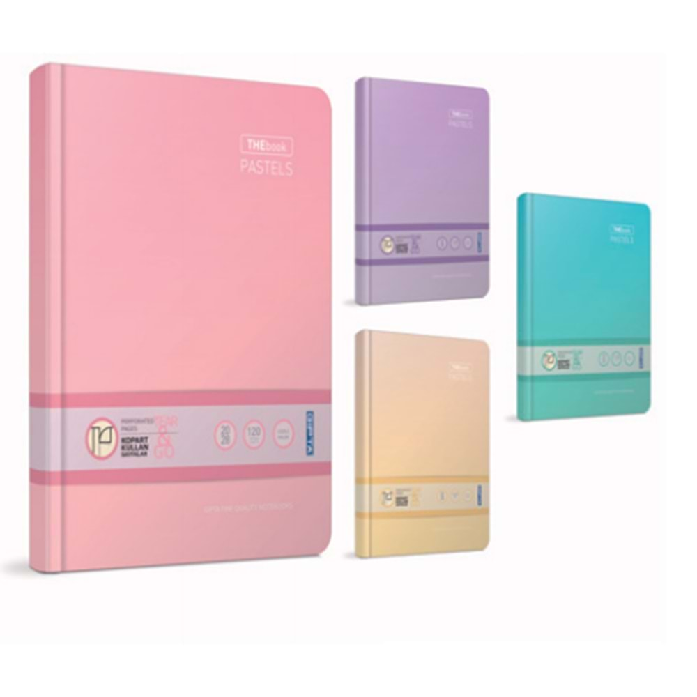 GIPTA THEBOOK PASTEL MODELİST 14*20 SERT KAPAK 120 YAPRAK KARELİ DEFTER 3059