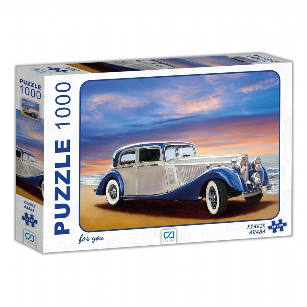 CA GAMES KLASİK ARABA 1000 PARÇA PUZZLE-CA.7003