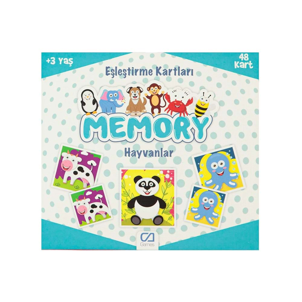 CA GAMES/HAYVANLAR MEMORY EŞLEŞTİRME KARTLARI CA.5041