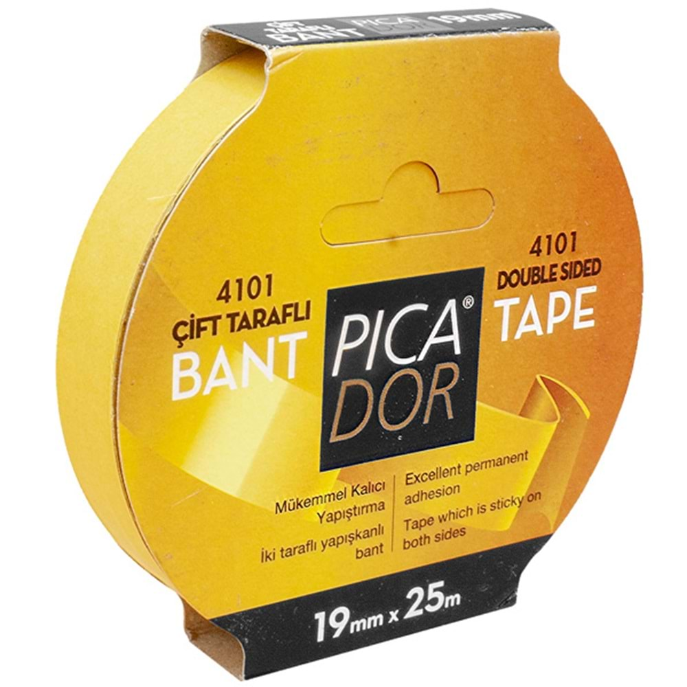 PİCADOR ÇİFT TARAFLI BANT ASKILI 19MM*25M MT 4101