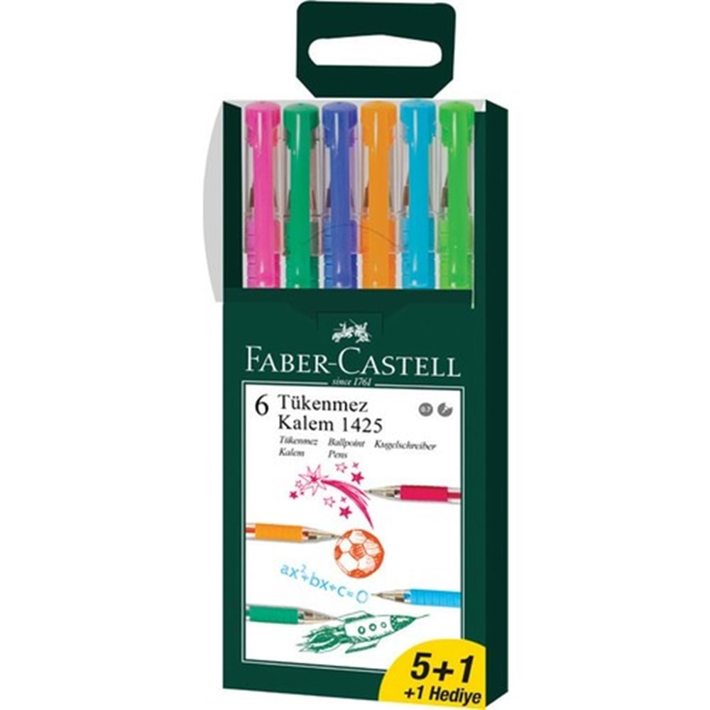 FABER CASTELL 1425 TÜKENMEZ KALEM 5+1