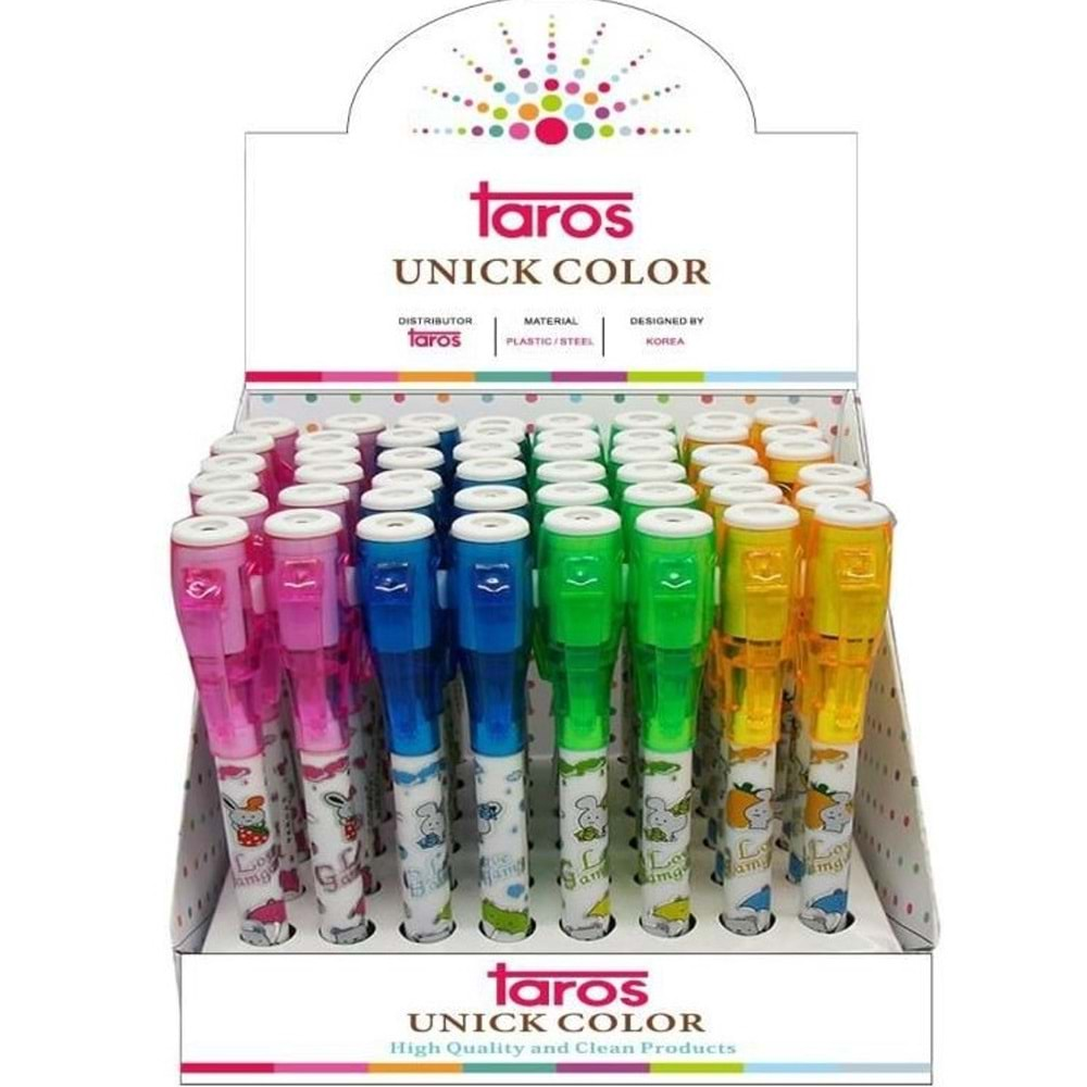 TAROS VİNTAGE LABEL SECRET PEN IŞIKLI KALEM SERİ 2-6682