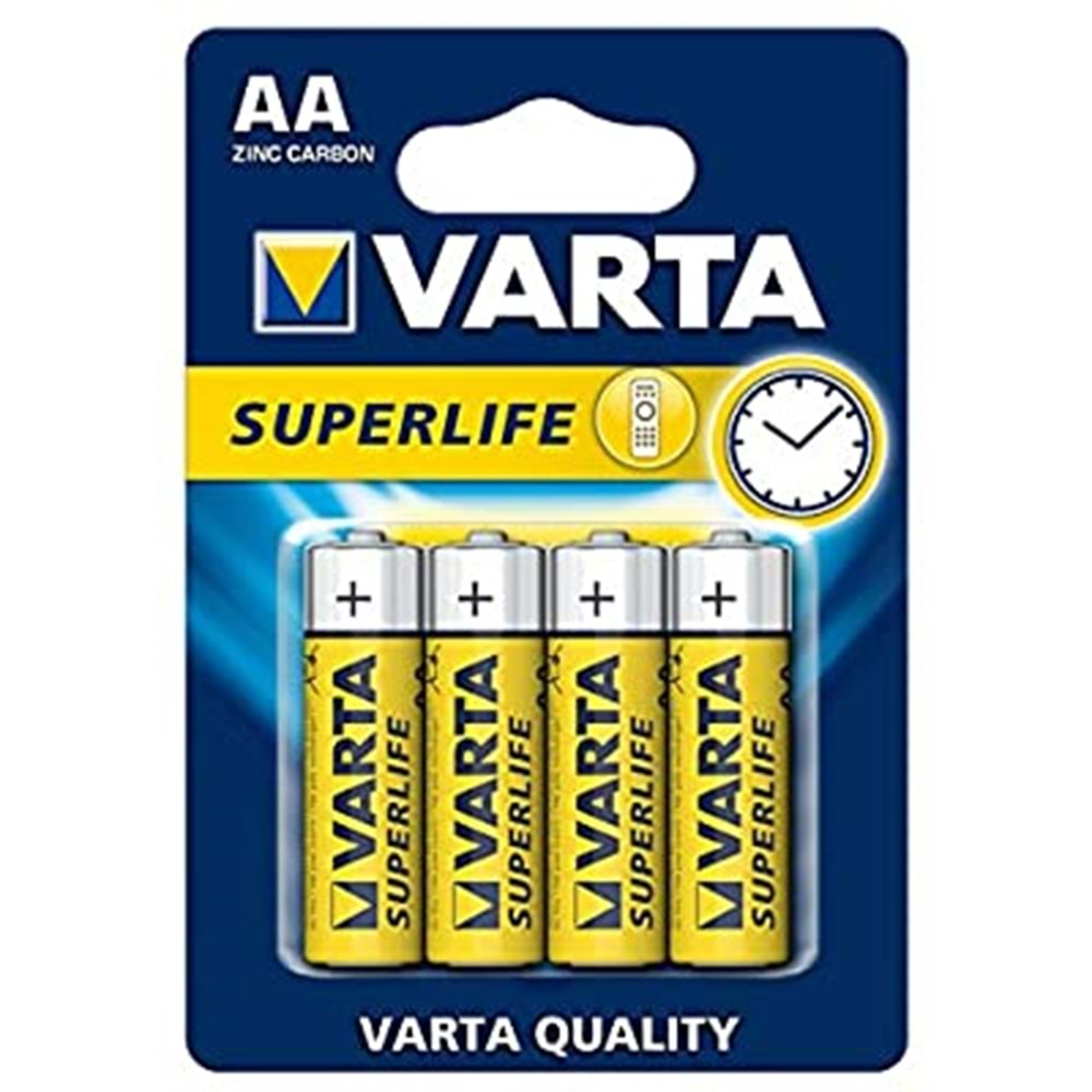 VARTA SUPERLIFE AA X4 ÇİNKO KARBON