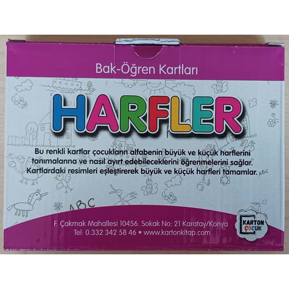 KARATAY ÇOCUK HARFLER BAK-ÖĞREN KARTLARI