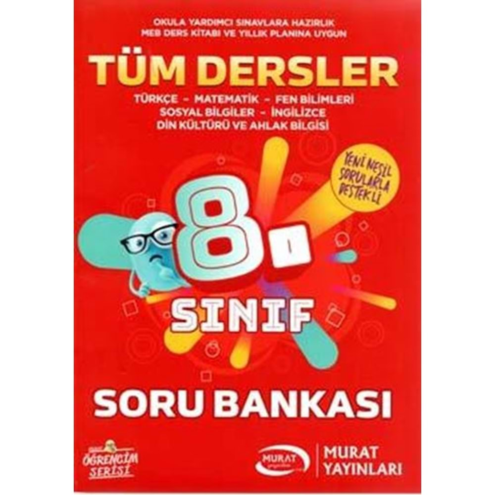 MURAT 8.SINIF TÜM DERSLER SORU BANKASI